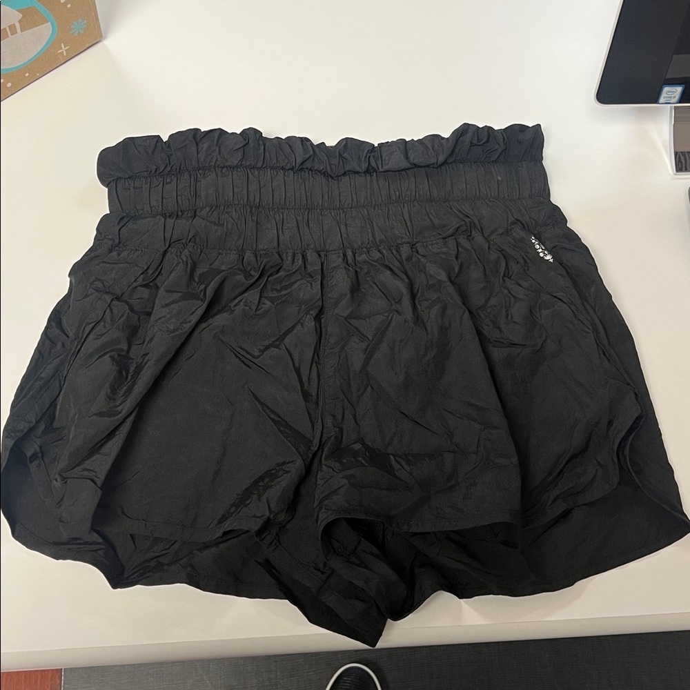 Free People Black Athletic Shorts